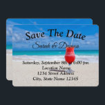 Fantastisk Beach-bröllop, Seashells spara datumet<br><div class="desc">Inbjudan till bröllopsdagen Modern Seashells</div>