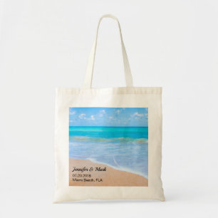Fantastisk Beach Tropical Scene Bröllop Tygkasse