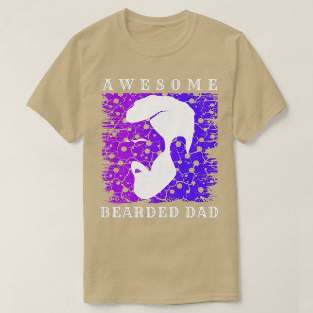 Fantastisk Bearded Pappa 18 T Shirt (Design framsida)