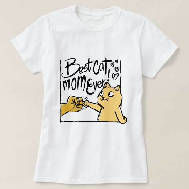 Fantastisk Best Cat Mamma någonsin Funny Cat Retro T Shirt (Design framsida)