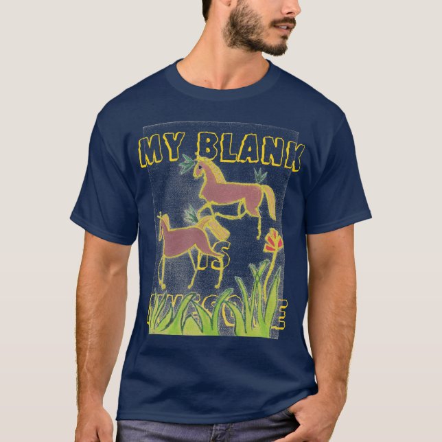 Fantastisk BFF Power Unicorn jul T-Shirt (Framsida)