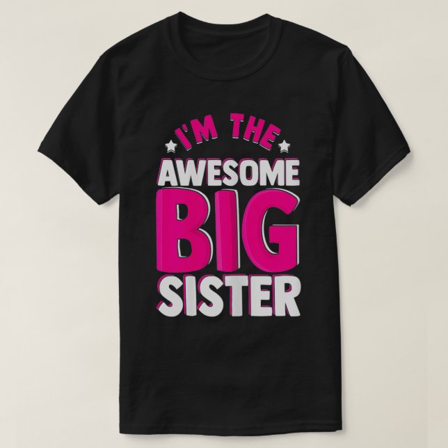 Fantastisk Big Sister T Shirt (Design framsida)