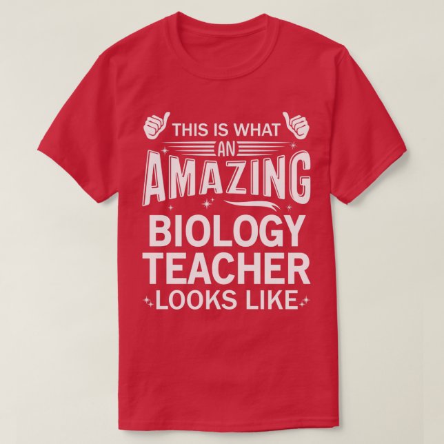 Fantastisk Biologilärare T Shirt (Design framsida)