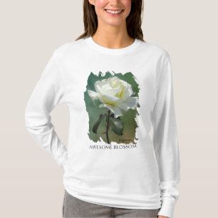 Fantastisk Blommar Vit ros Tee