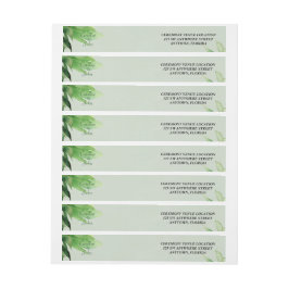 Fantastisk blommigt för grönt. etikettband