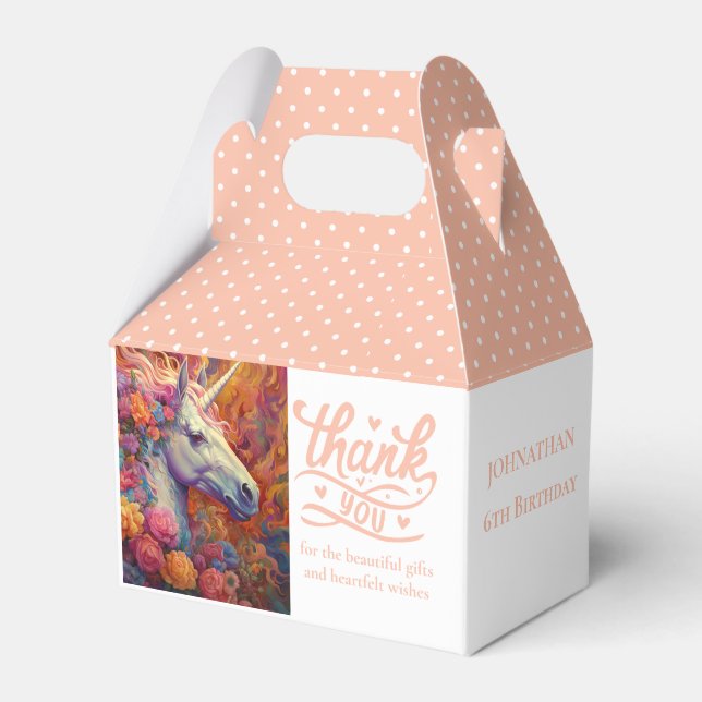 FANTASTISK BLOMMIGT UNICORN PRESENTASKAR (Framsidan Sidan)