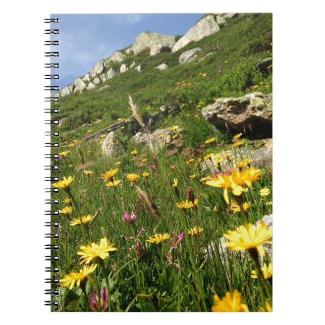 Fantastisk! Blommor i Alperna Anteckningsbok (Framsidan)