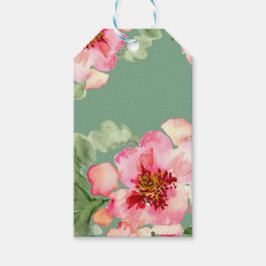 Fantastisk Blomsterträdgård Bröllopsdusch Presentetikett