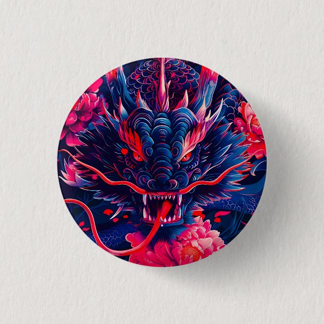 Fantastisk Blossom Fury Drakon Knapp (Framsida)