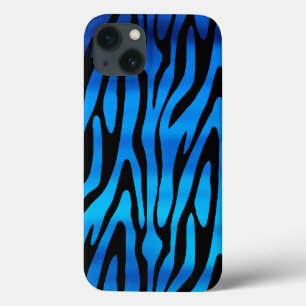 Fantastisk Blue och Black Zebra ränder Mönster
