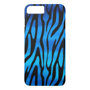 Fantastisk Blue och Black Zebra ränder Mönster