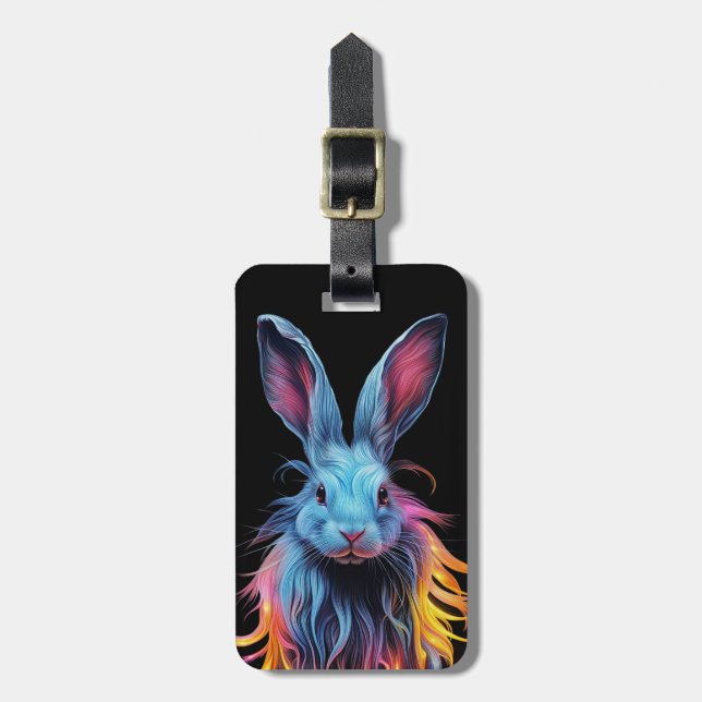 Fantastisk Blue Rabbit on Fire Bagagebricka (Vertikal Framsida)
