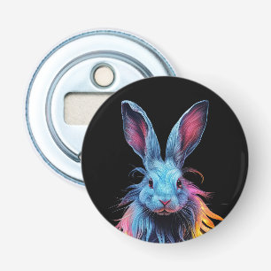 Fantastisk Blue Rabbit on Fire Flasköppnare