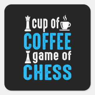 Fantastisk Board Game - Kopp of coffee-match of Ch Fyrkantigt Klistermärke