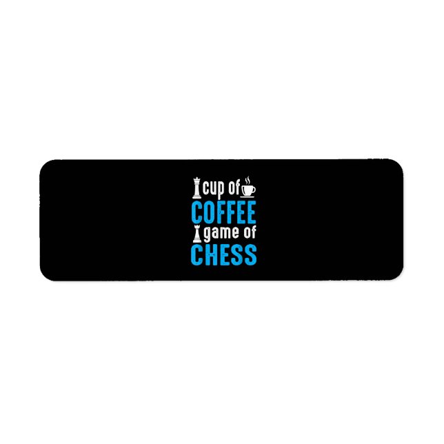 Fantastisk Board Game - Kopp of coffee-match of Ch Returadress Etikett (Framsidan)