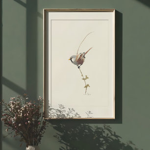 Fantastisk, böjd läsning av vattenfärgskonst poster