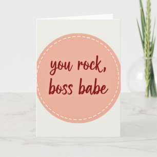 Fantastisk Bossbabe Du Är Superkort Kort