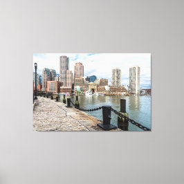 Fantastisk Boston Skyline Canvas