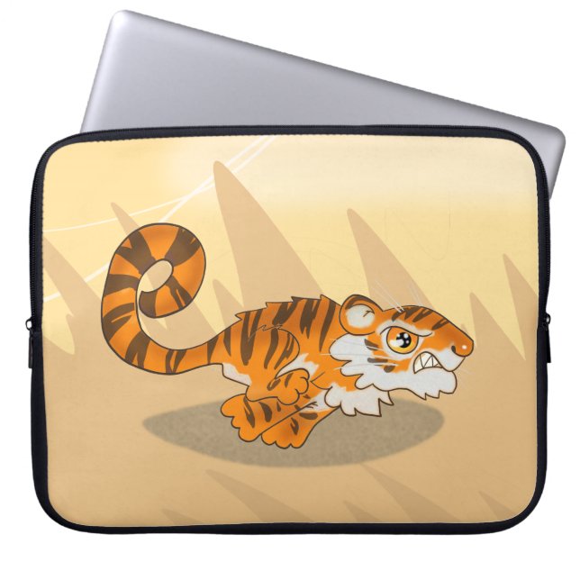 Fantastisk Bounding Tiger Laptop Fodral (Framsidan)