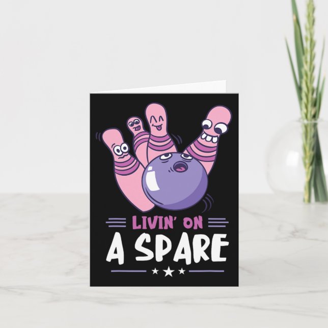 Fantastisk Bowlareare Strejka Bowling Sports Funny Kort (Framsida)