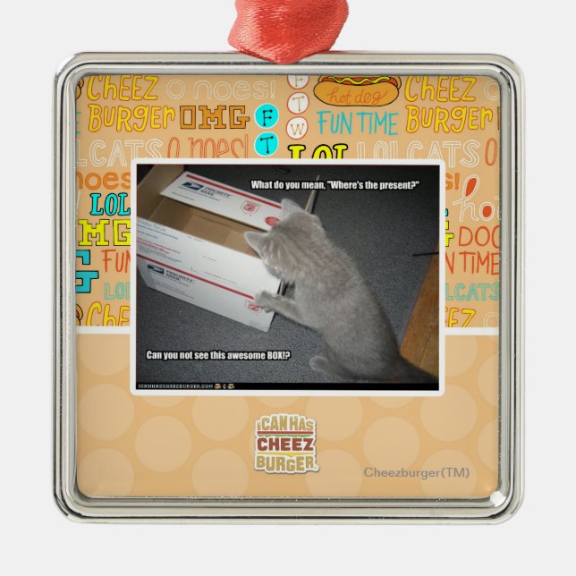 Fantastisk boxas julgransprydnad metall (Framsidan)