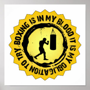 Fantastisk boxningsförsegling poster