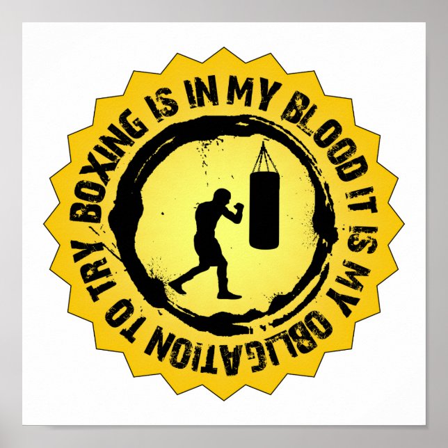 Fantastisk boxningsförsegling poster (Framsidan)