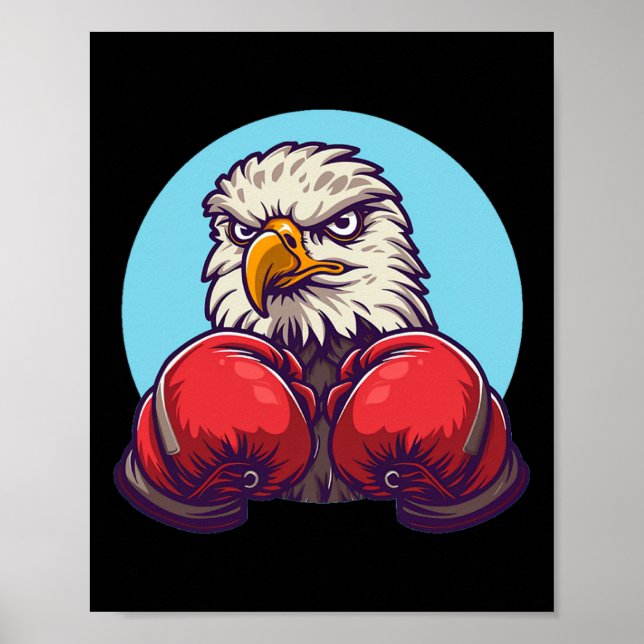 Fantastisk boxningsörnskostym med coola handskar  poster (Framsidan)