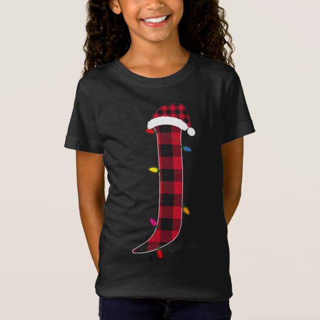 Fantastisk Brev J Initial Namn Buffalo Play Kristu T Shirt (Framsida)