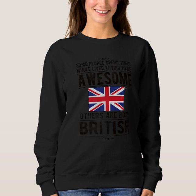 Fantastisk British Flagga Underbar Britain Roots T Shirt (Framsida)