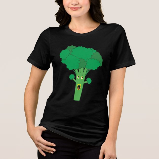 Fantastisk Broccoli Funny Vegetable T Shirt (Framsida)