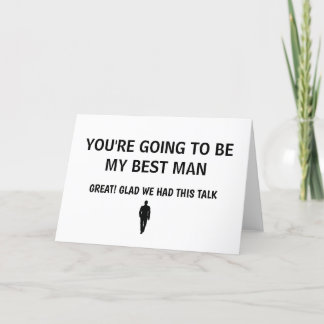 Fantastisk Bröllopskort för Bästeman Tack Kort