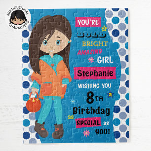 Fantastisk Brunette Birthday Pussel