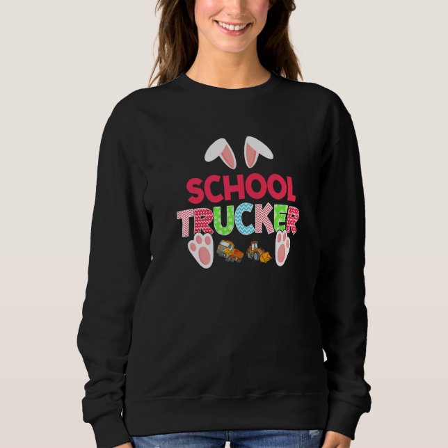 Fantastisk Bunny Trucker Bunnies Rabbit Eggs Påsk  T Shirt (Framsida)