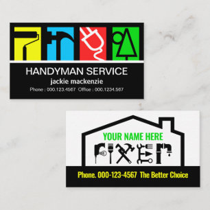 Fantastisk Byggare Tjänst Logo Konstruktion Visitkort