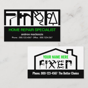 Fantastisk Byggare Tjänst Logo Konstruktion Visitkort