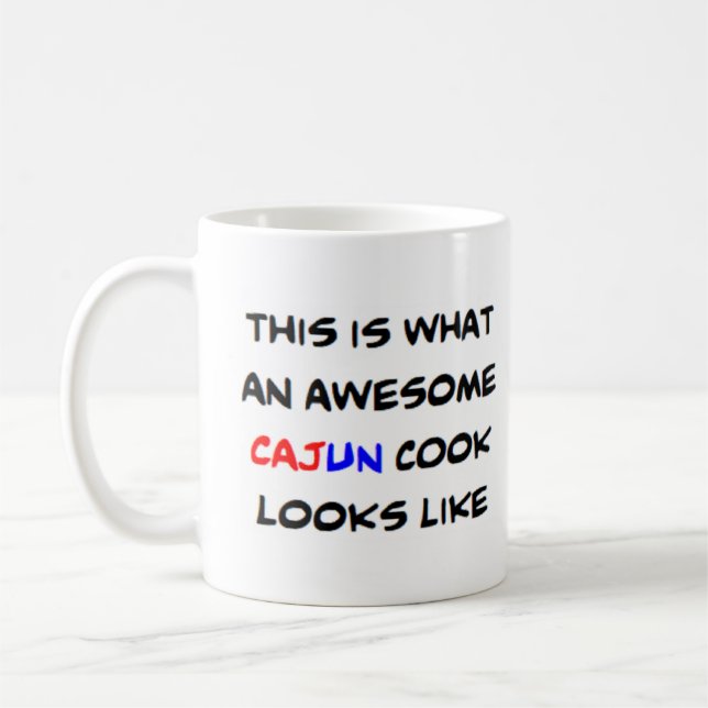 fantastisk cajun-kock kaffemugg (Vänster)