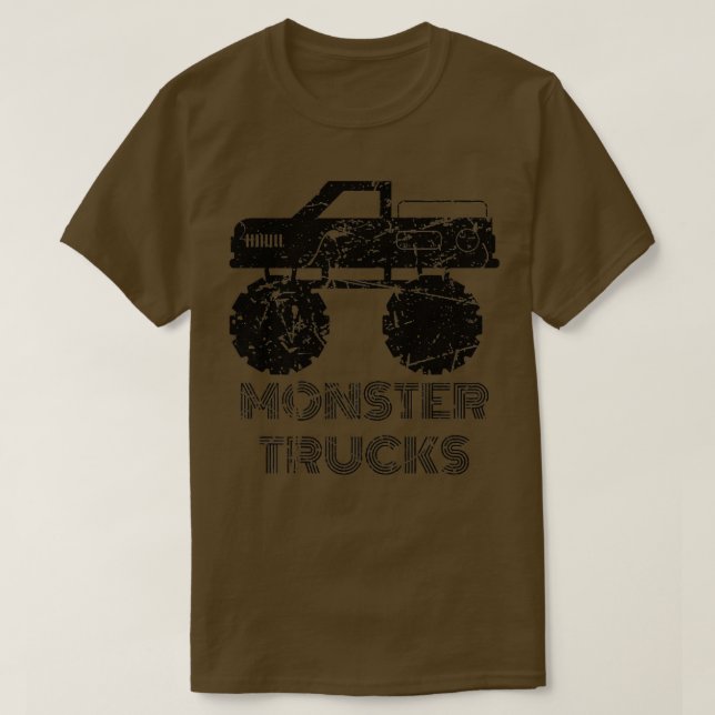Fantastisk Car Truckers Coola Monster Lastbilar La T Shirt (Design framsida)