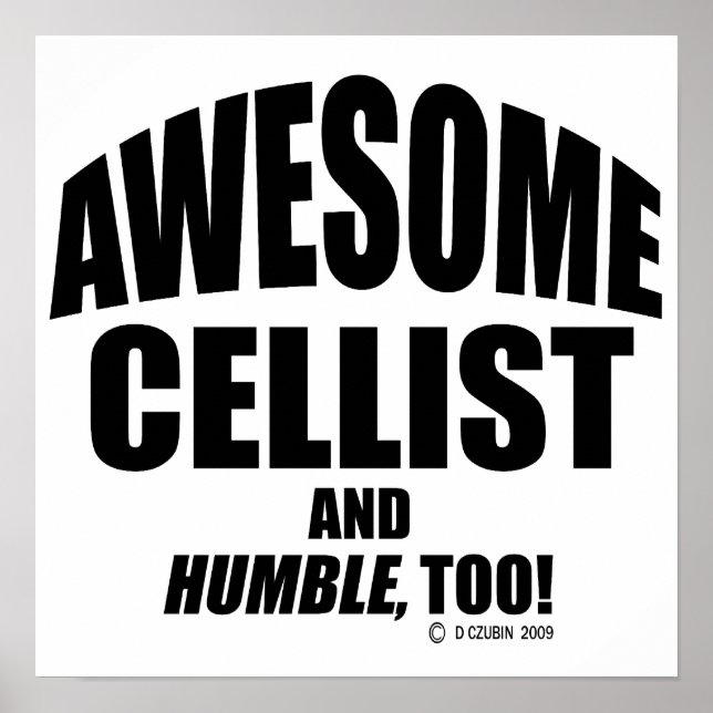 Fantastisk Cellist Poster (Framsidan)