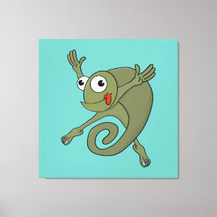 Fantastisk Chameleon Canvastryck