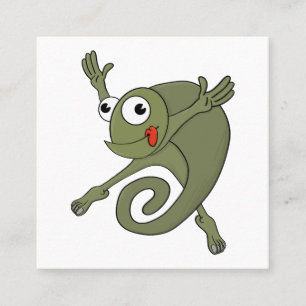 Fantastisk Chameleon Fyrkantigt Visitkort