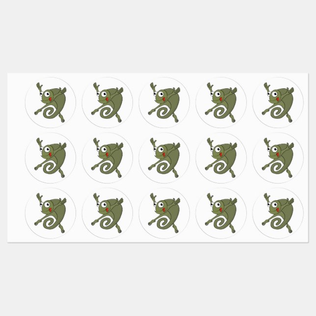 Fantastisk Chameleon Klistermärke (Ark)
