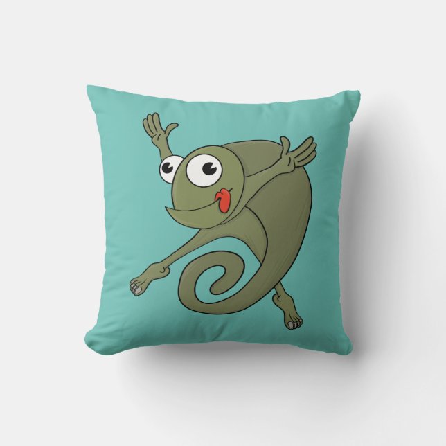 Fantastisk Chameleon Kudde (Framsida)