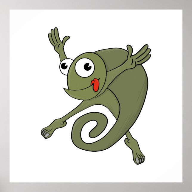 Fantastisk Chameleon Poster (Framsidan)