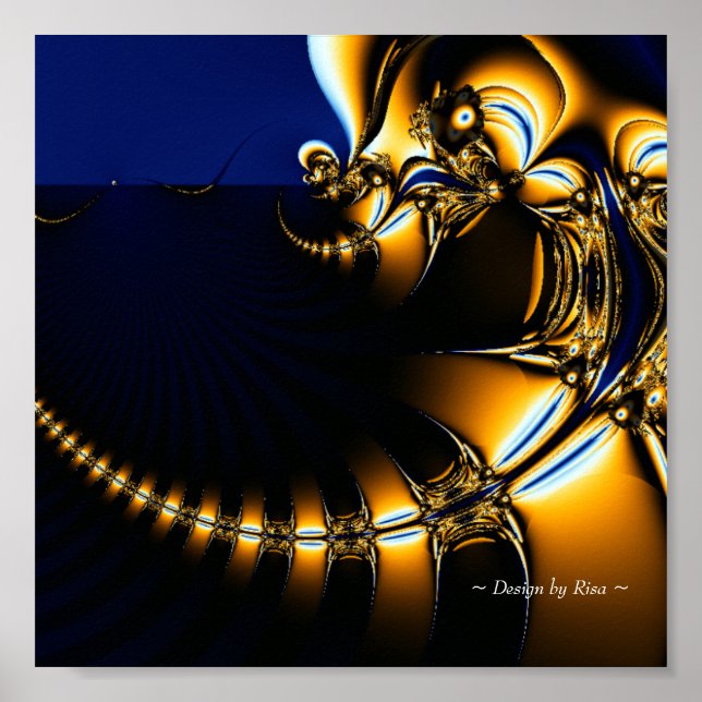 Fantastisk - Chasing av draken Fractal Poster (Framsidan)