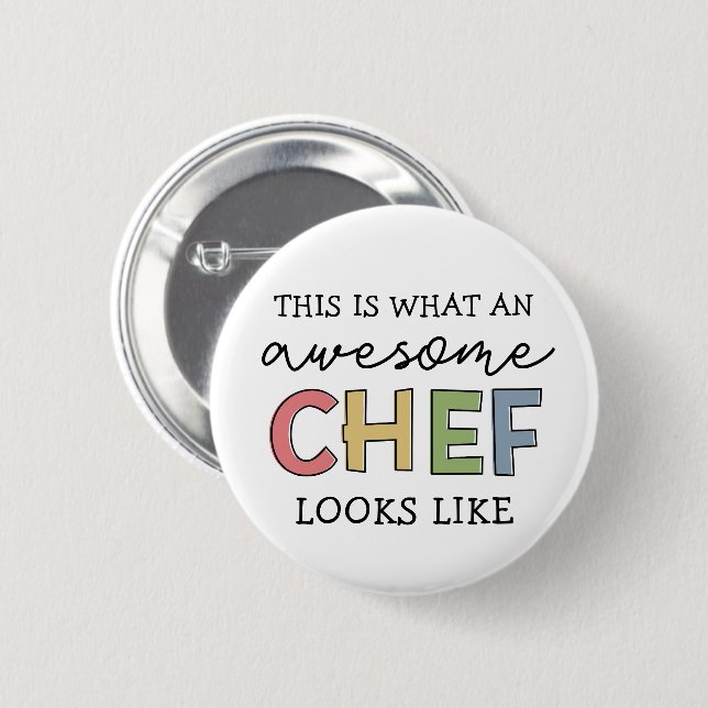 Fantastisk Chef Gifts | Bästa Chef Allnyj-stift Knapp (Framsida & baksida)
