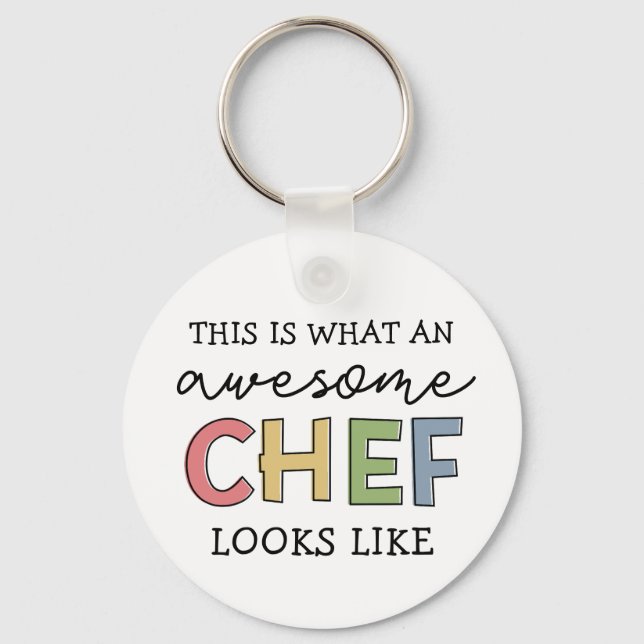 Fantastisk Chef Gifts | Bästa Chef Allnyj-stift Nyckelring (Framsida)