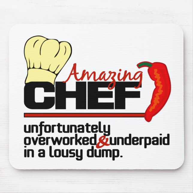 Fantastisk Chef mousepad Musmatta (Framsidan)