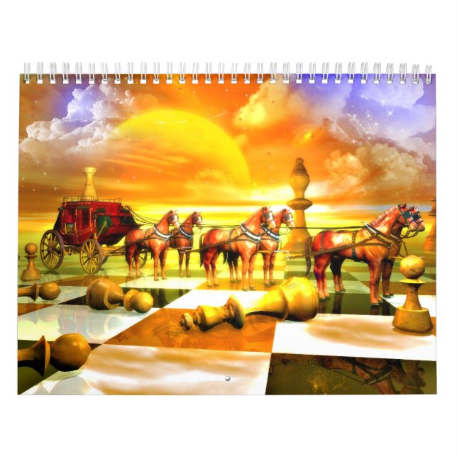 Fantastisk Chess Calendar Kalender (Omslag)