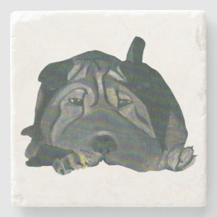 Fantastisk Chinese Shar Pei Underlägg
